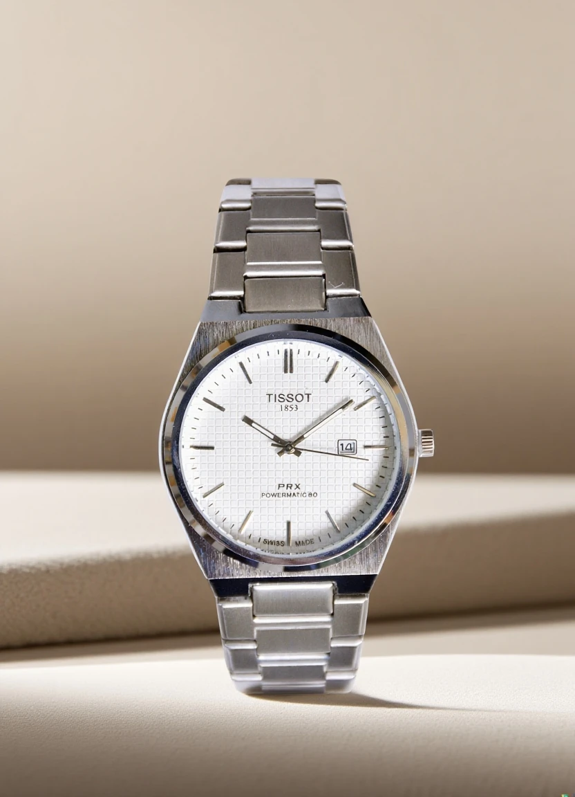 ZS-157 TISSOT-White(Classic STAINLESS STEEL MEN WATCH) Zeen Store