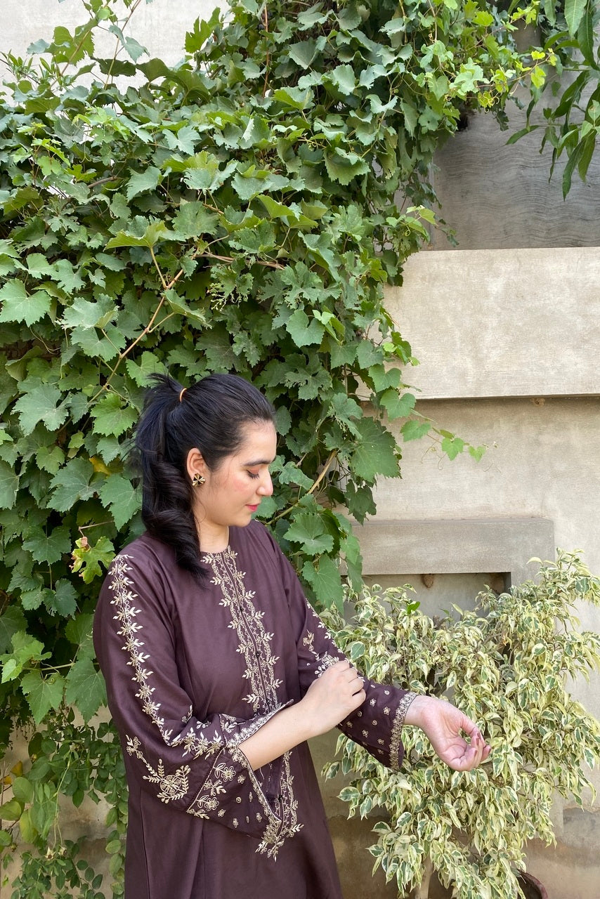 LL-111(2PC Stitched Cotton Embroidered) Libas-e-Luxe