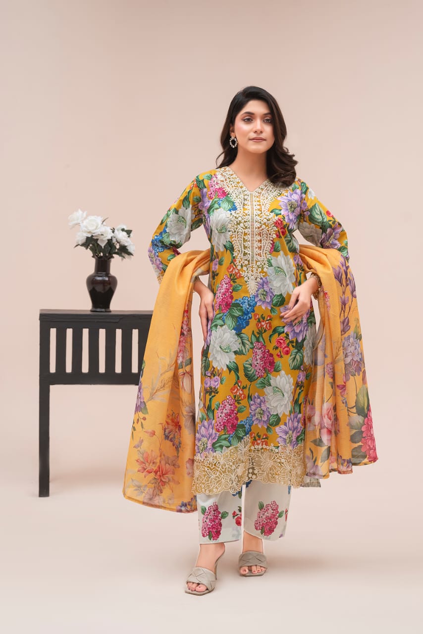 ZS-127 (3PC Stitched Print) Zeen Store