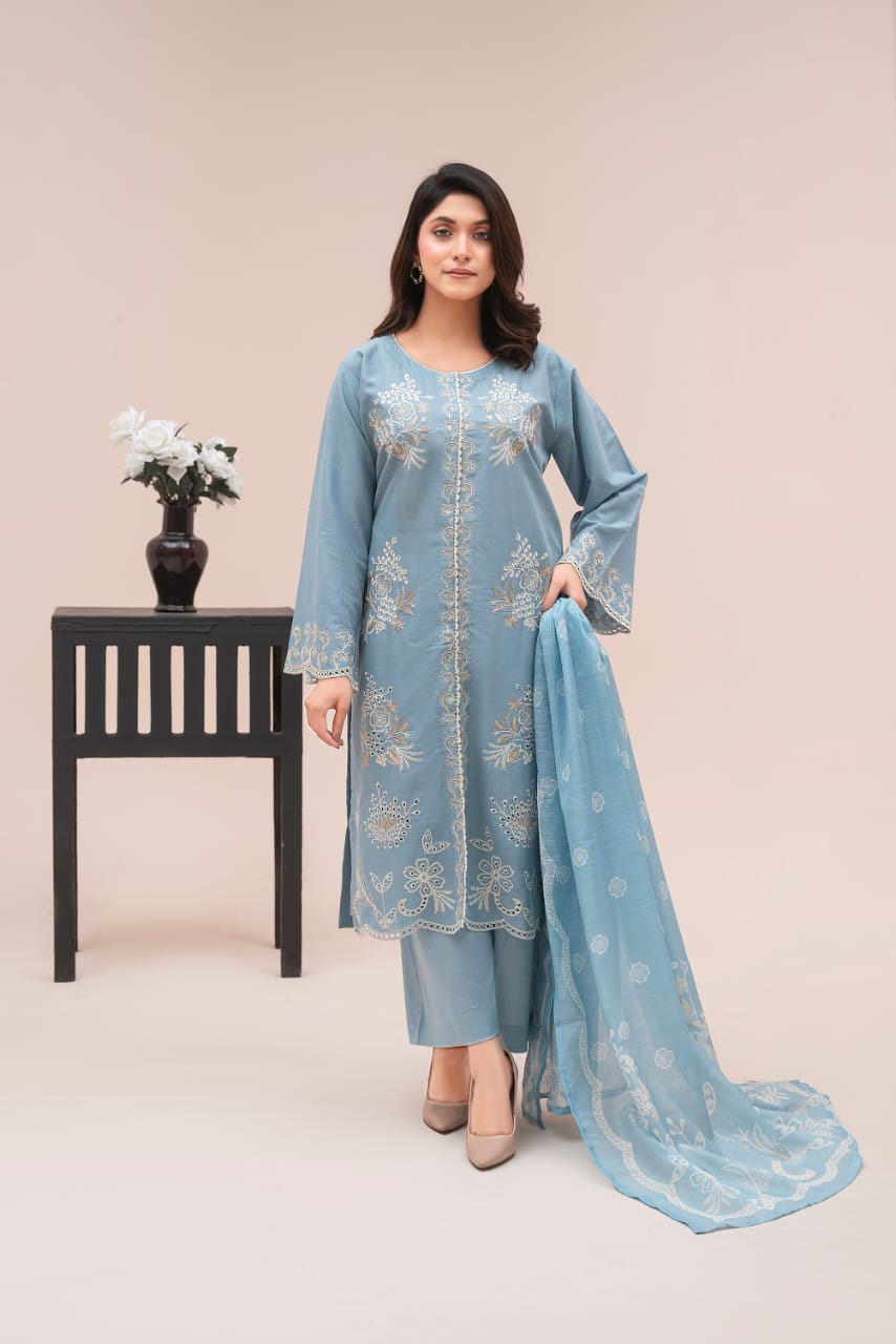 ZS-133 (3PC Stitched Print) Zeen Store