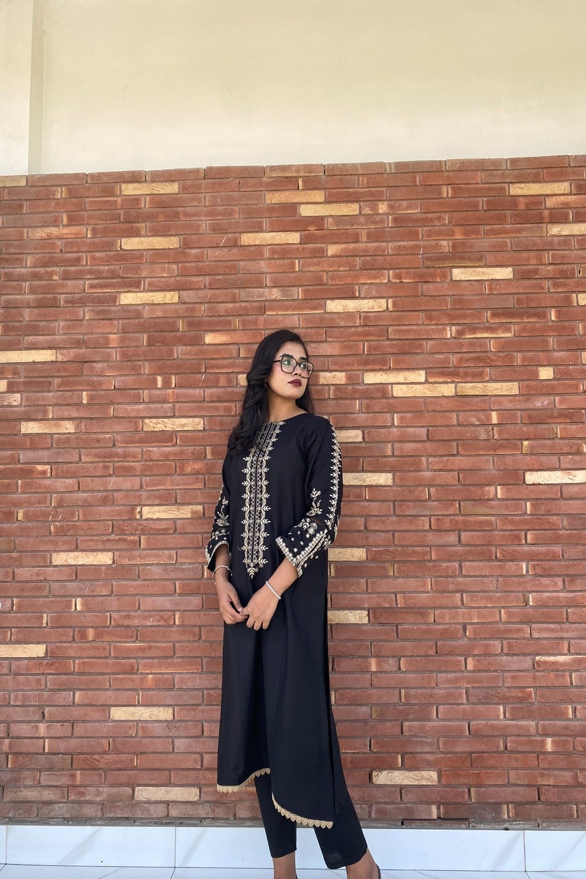 LL-110 (2PC Stitched Cotton Embroidered) Libas-e-Luxe