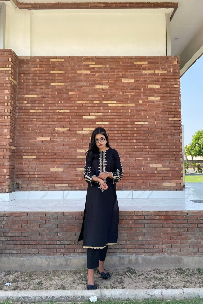 LL-110 (2PC Stitched Cotton Embroidered) Libas-e-Luxe
