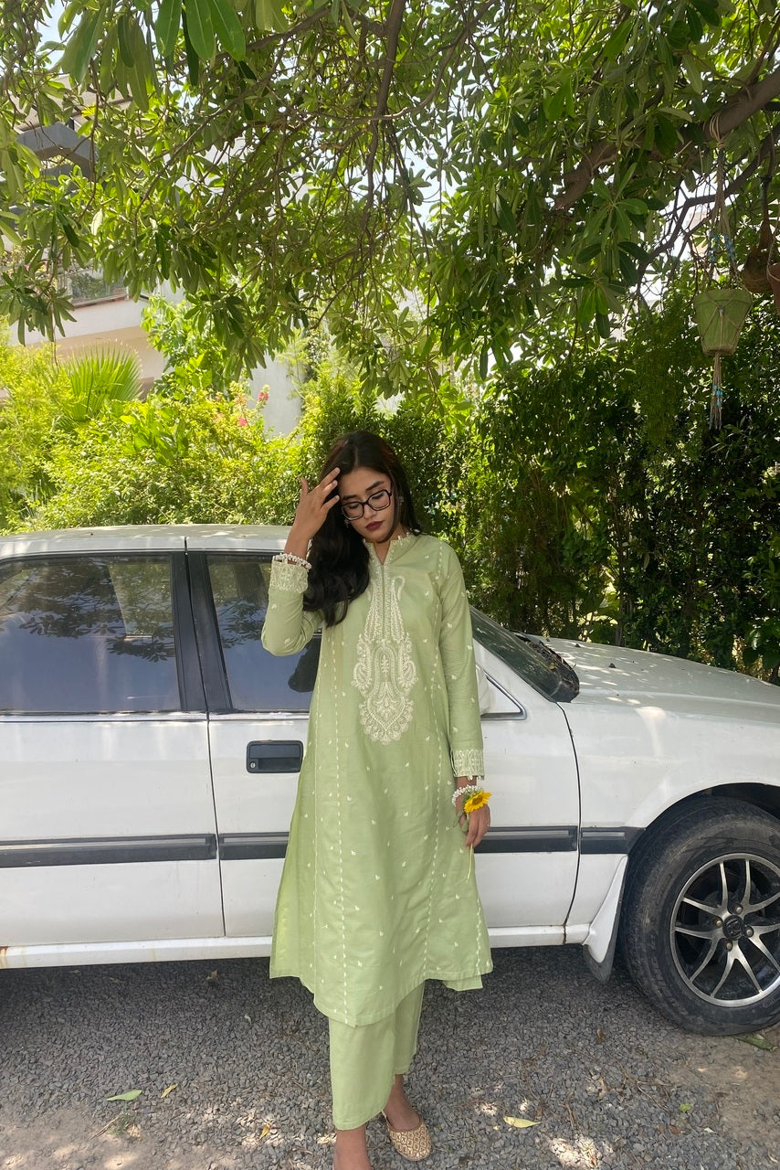 LL-108 (2PC Stitched Cotton Embroidered) Libas-e-Luxe