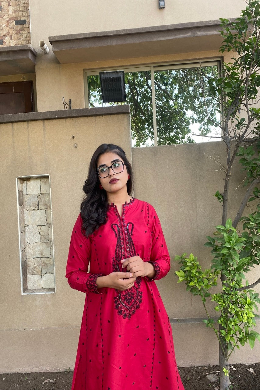 LL-109 (2PC Stitched Cotton Embroidered) Libas-e-Luxe