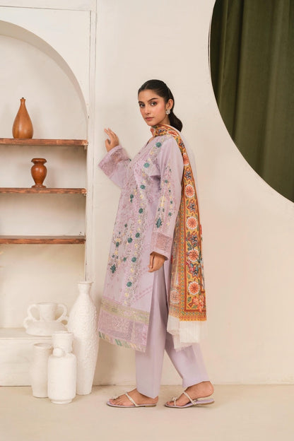 ZS-134 (3PC Stitched Embroidered ) Zeen Store
