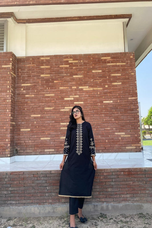 LL-110 (2PC Stitched Cotton Embroidered) Libas-e-Luxe