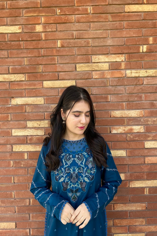 LL-112 (2PC Stitched Cotton Embroidered) Libas-e-Luxe