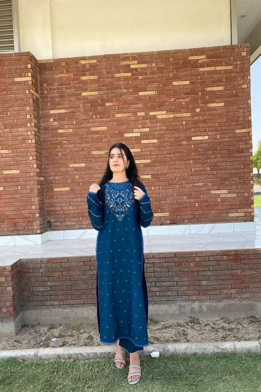 LL-112 (2PC Stitched Cotton Embroidered) Libas-e-Luxe