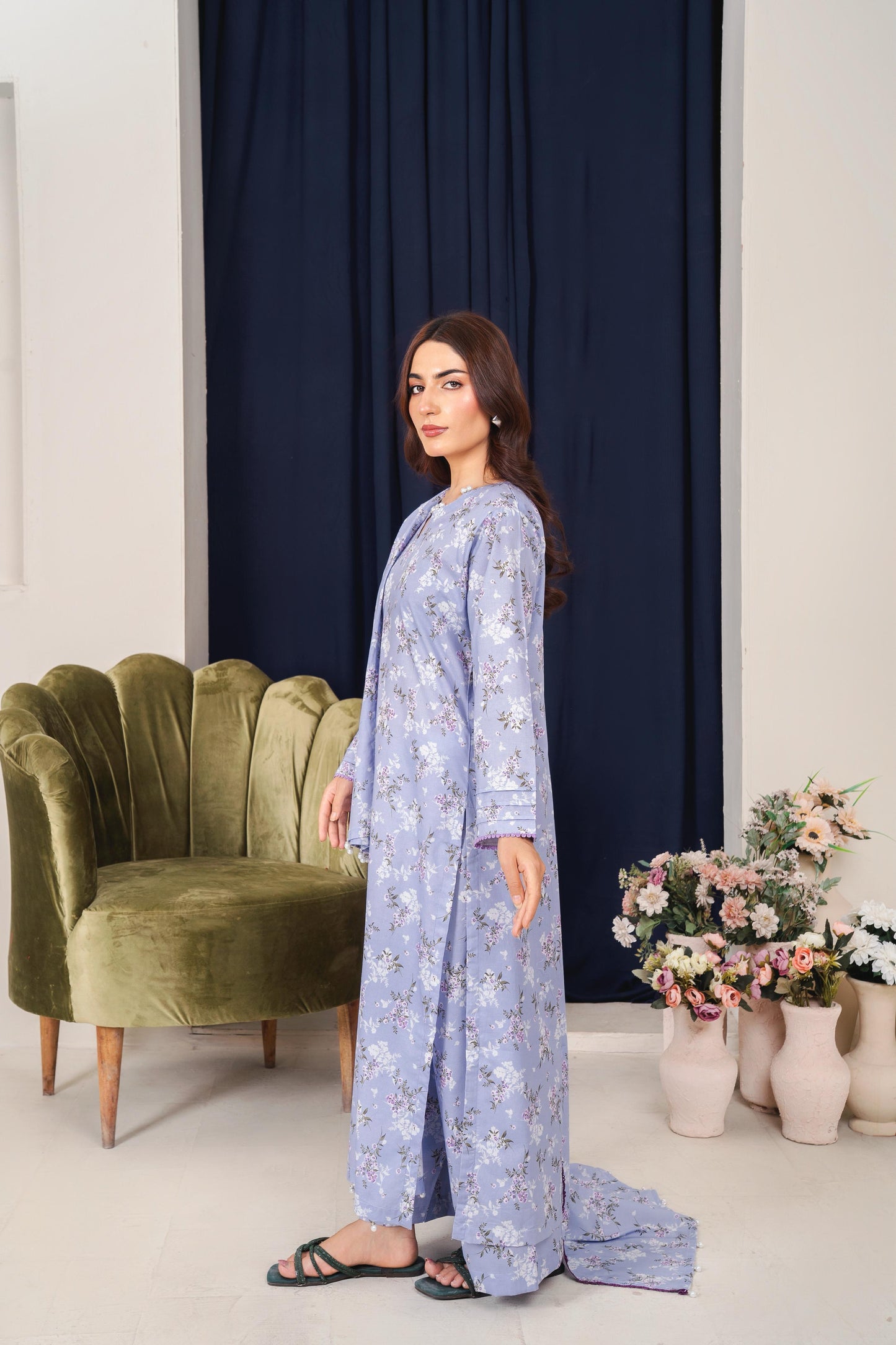 ZS-130 (3PC Stitched Print) Zeen Store