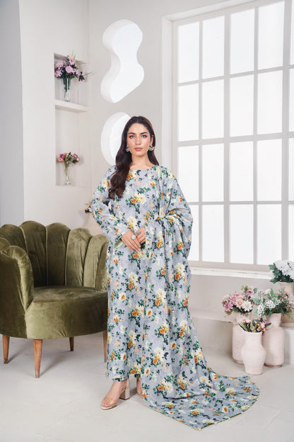 ZS-131 (3PC Stitched Print) Zeen Store