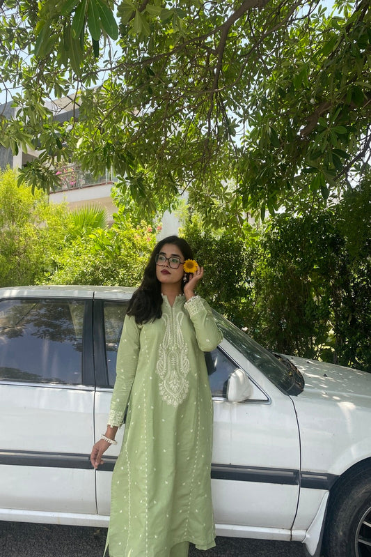 LL-108 (2PC Stitched Cotton Embroidered) Libas-e-Luxe