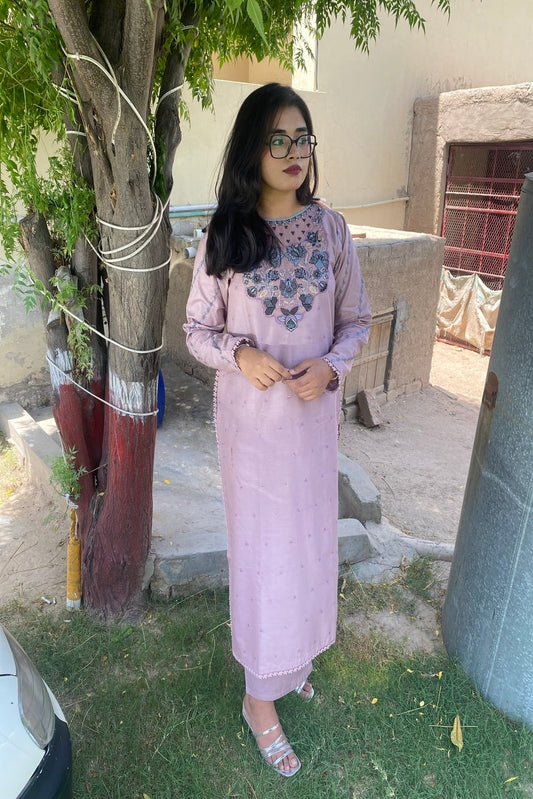 LL-106 (2PC Stitched Cotton Embroidered) Libas-e-Luxe