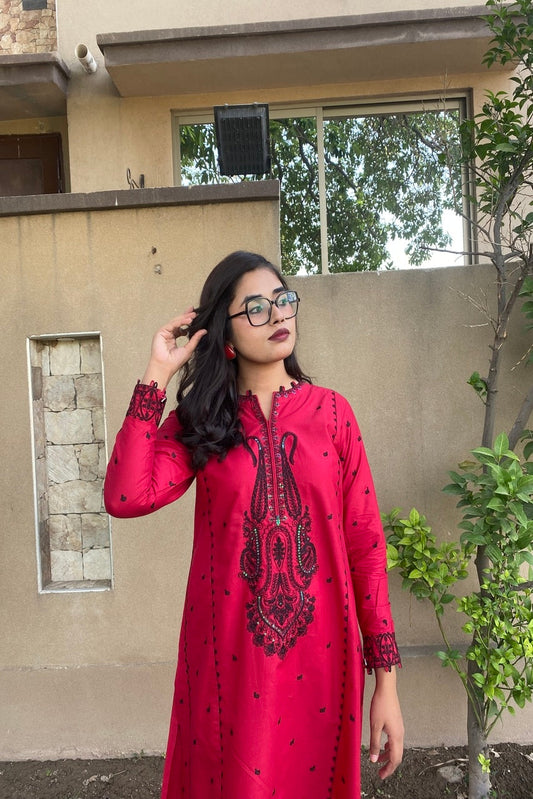 LL-109 (2PC Stitched Cotton Embroidered) Libas-e-Luxe