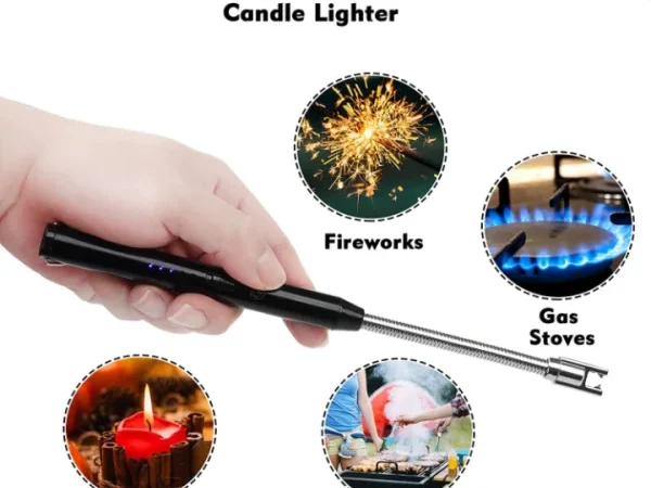electric-lighter-rechargeable-usb-with-360flexible-long-neck-flameless-lighter - 6